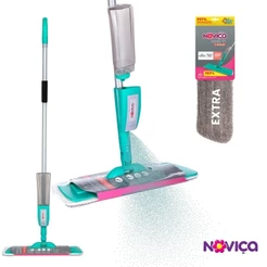 Mop Noviça Spray Com Reservatório De Produto Base Microfibra