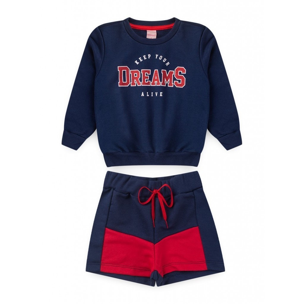 Conjunto Feminino Infantil Keep Your Dreams em Oferta na Shopee