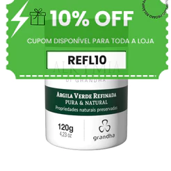 Argila Verde Refinada Alkymia DI Grandha 120g Argiloterapia Argila Verde para Pele Oleosa e Acneica