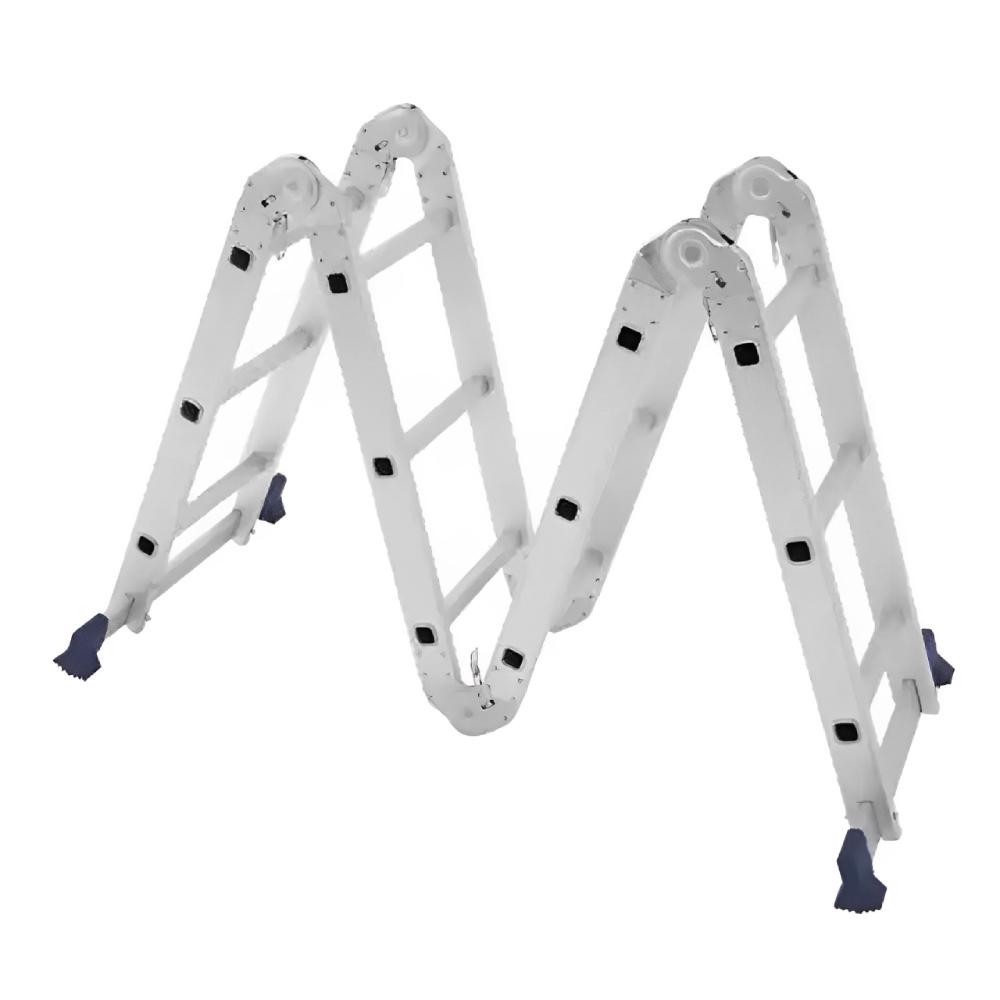 Escada de Alumínio Articulada 4x3 12 Degraus EVALD em Oferta na Shopee