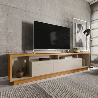 Rack para TV até 75 Polegadas 3 Portas 218cm Cronos CabeCasa MadeiraMadeira 218 em Oferta na Shopee