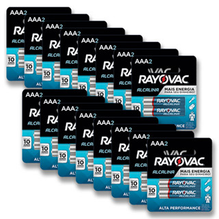 Pilha Alcalina AAA Rayovac Bateria 3A Palito kit 32 unidades