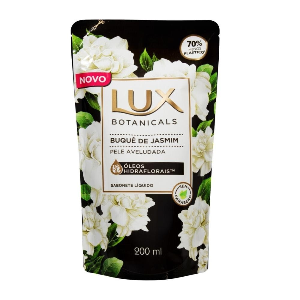 Sabonete Liquido Lux Botanicals Buque de Jasmim Refil 200ml em Oferta na Shopee