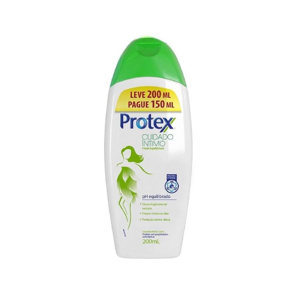 Sabonete Liquido Intimo Protex  Fresh Equilibrium Leve 200ml Pague 150ml - Health