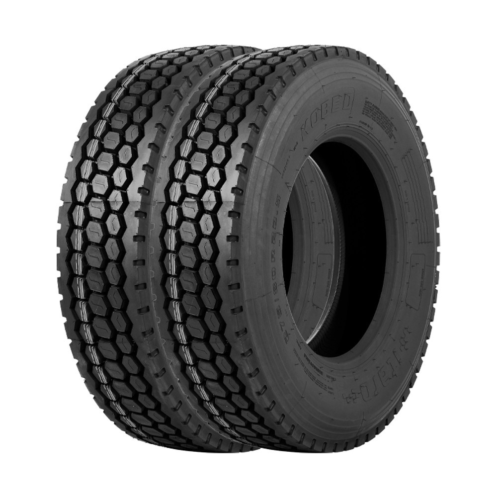 Jogo 2 Pneus Itaro Aro 22.5 Kobe D 295/80R22.5 152/148L  18 Lonas - Tração / Borrachudo - Spare Parts and Accessories for Vehicles