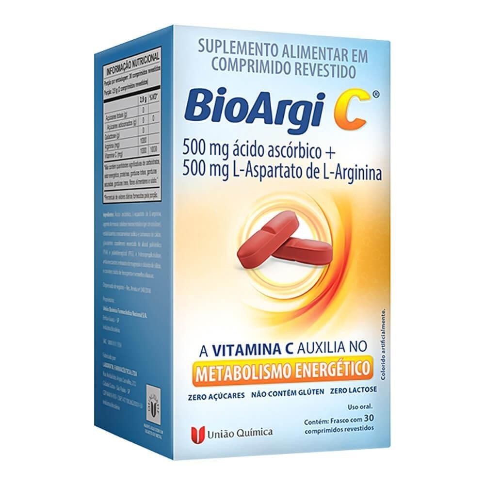 BIOARGI C 500/500MG COM 30 COMPRIMIDOS em Oferta na Shopee