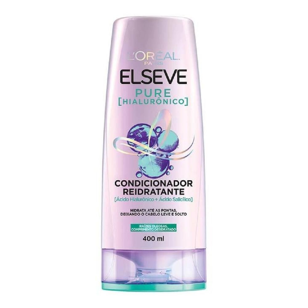 Condicionador Elseve Pure Hialuronico 400ml em Oferta na Shopee