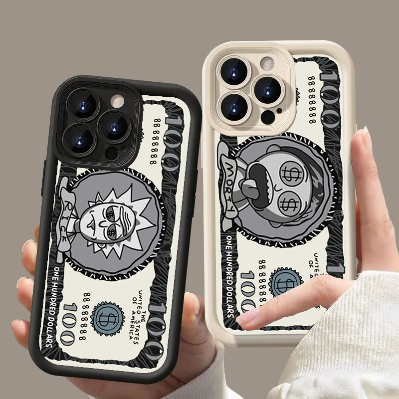 Anime Rick Morty Dólar Caso Para Samsung A06 A15 A16 A35 A55 A54 A26 A14 A25 A24 A05 A23 A36 A33 A56 A52 A53 Capa