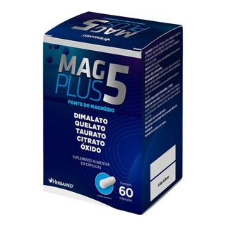 MAG PLUS 5 COM 60 CÁPSULAS em Oferta na Shopee
