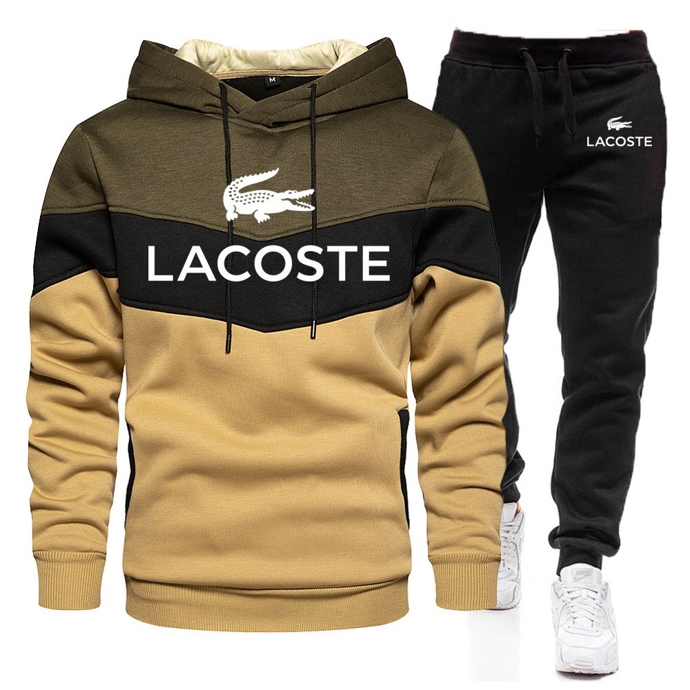 Homens Fato de Esportes Fato de Capuz Camiseta Casual Fitness Calças de Camisola Vestuário...