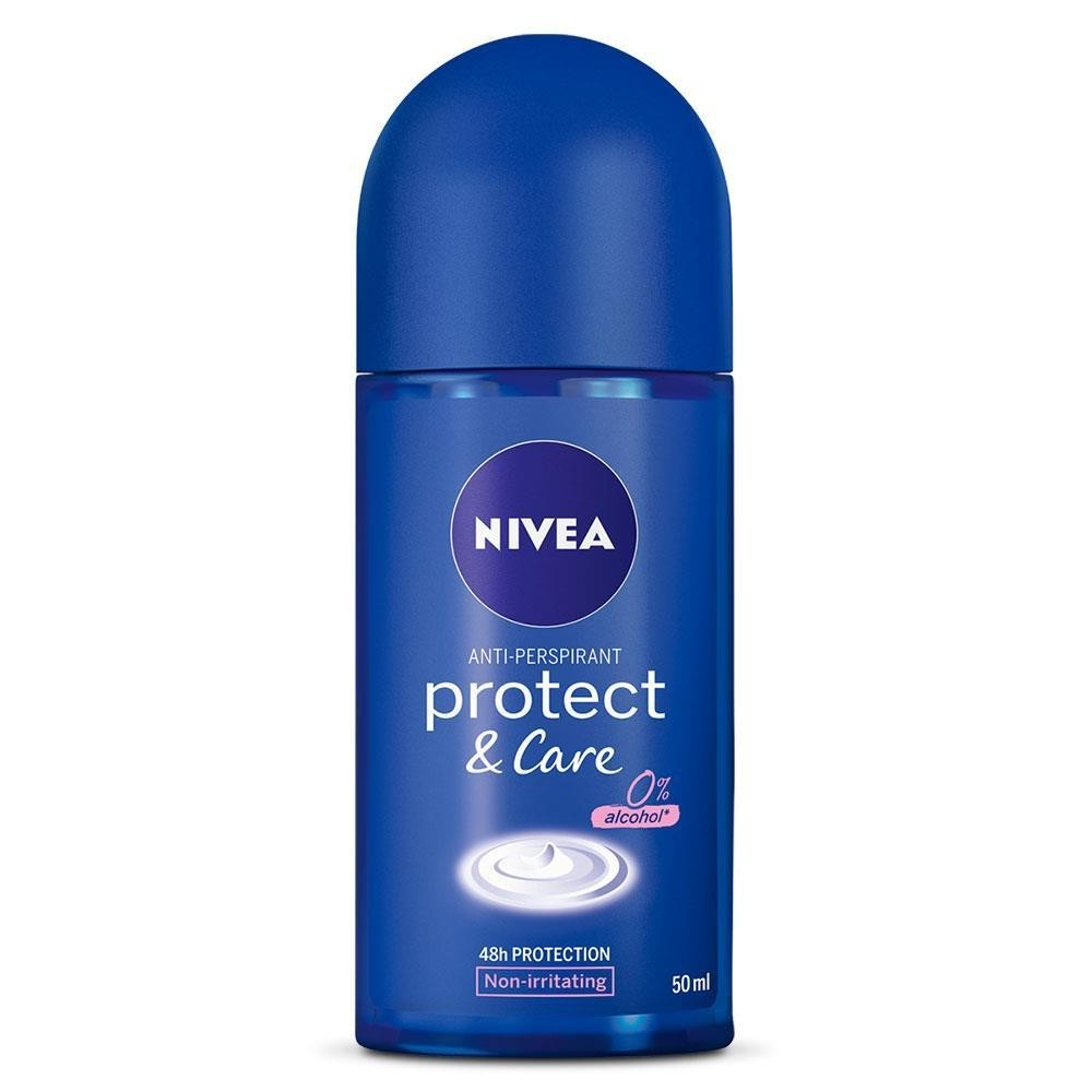 NIVEA DESODORANTE ROLL-ON PROTECT & CARE COM 50ML - Beauty