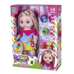 Boneca Babys Collection Confeiteira com Massinha e Acessórios Super Toys - 587