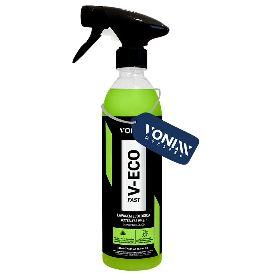 Shampoo 500ml Lavagem Automotiva A Seco Ecologica e Cera Carnauba Ph Neutro Vonixx V-Eco Fast em Oferta na Shopee