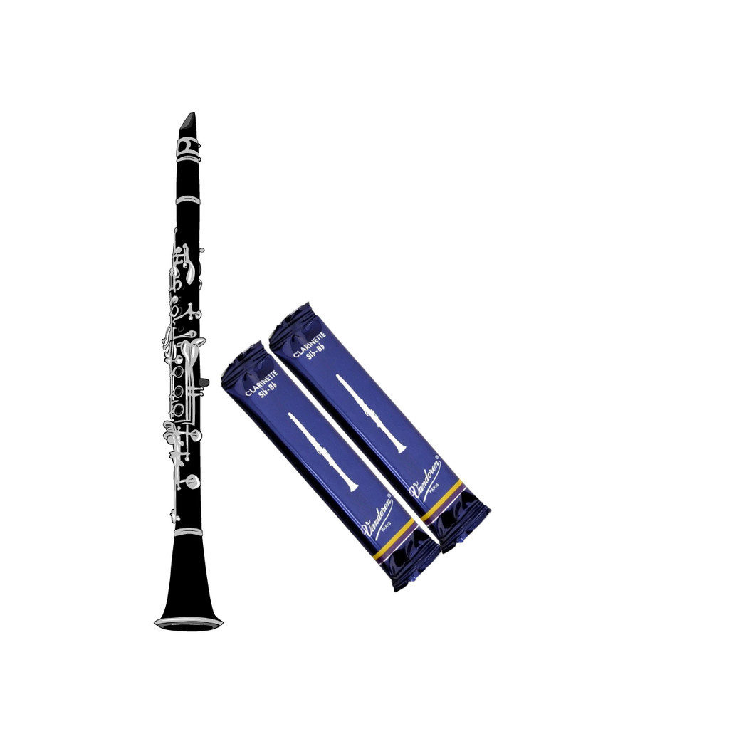 KIT COM 2 UNID. PALHETA VANDOREN TRADICIONAL CLARINETE Dureza:3.0