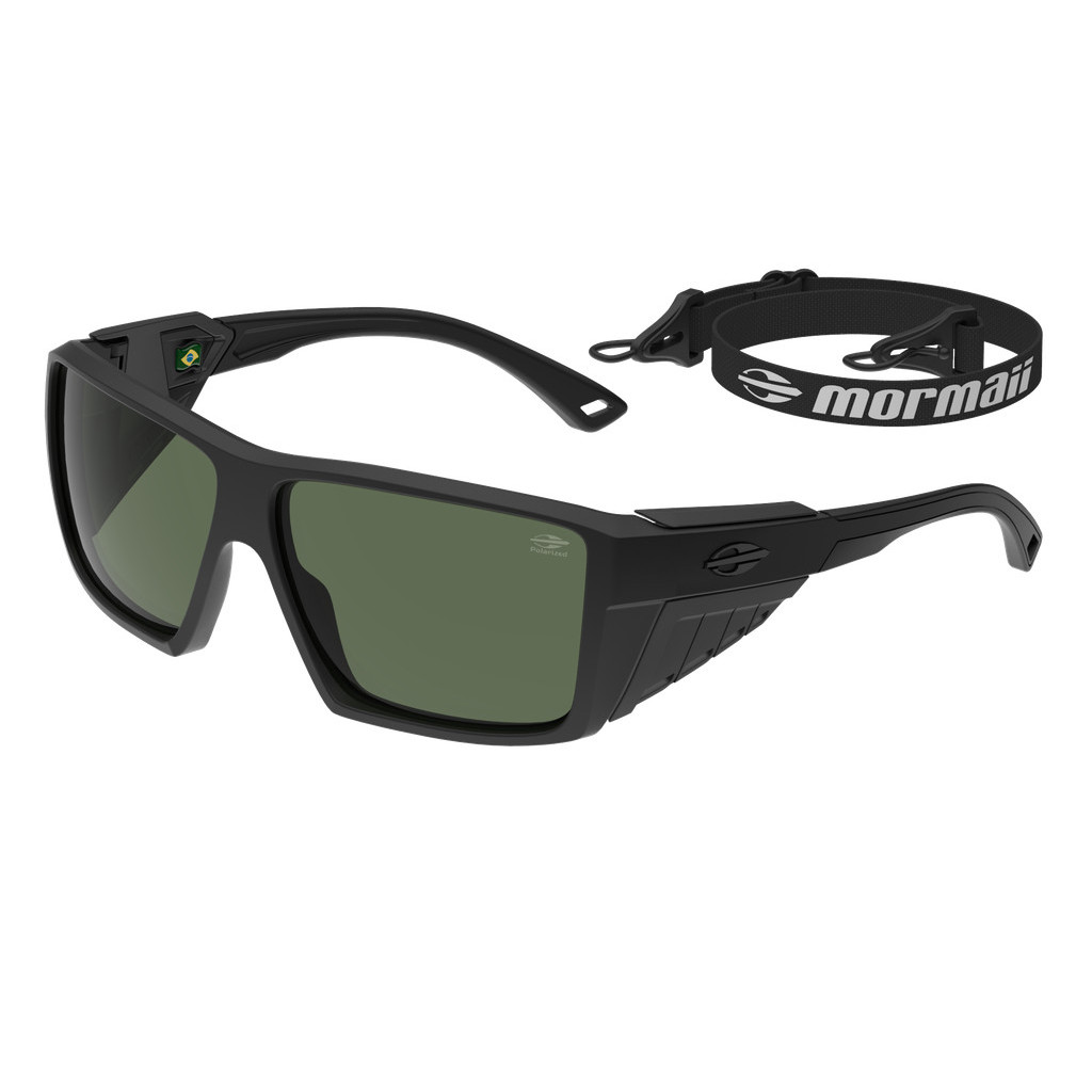 Óculos Solar Mormaii Barcelos M0160ace89 Preto Fosco Lente Verde Polarizada cat1