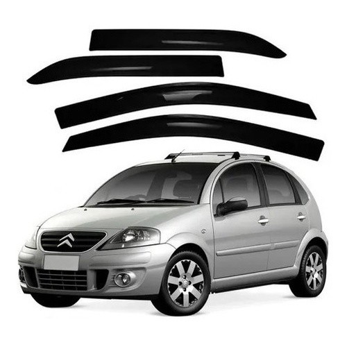 Calha de Chuva Defletor Citroen C-3 2003 a 2012 Exceto Nil C3 4 Portas Ecoflex