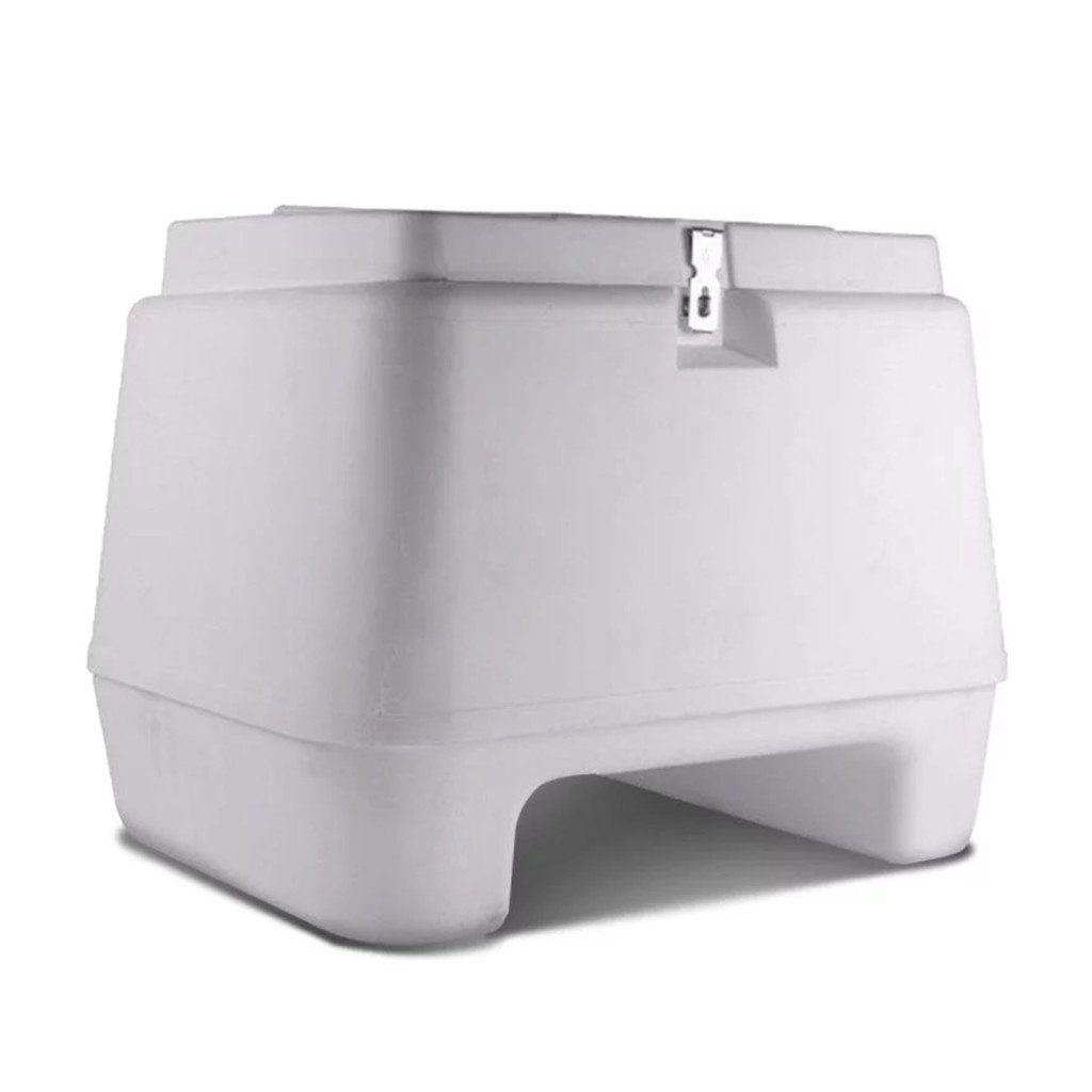 Baú Bauleto 80 Litros Branco para Moto Plástico Injetado Pro Tork - BP-05BC - Spare Parts and Accessories for Vehicles
