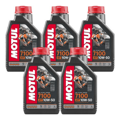 KIT MOTUL 7100 10W-50 4T 5 LITROS