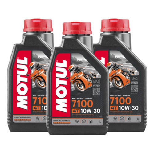 Kit Motul 7100 10w30 4t 3 Três Litros 100% Sintético