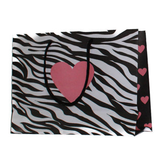 Kit 10 Sacolas Kraft C/ Alça Zebra Coração Rosa 18x25x8 em Oferta na Shopee