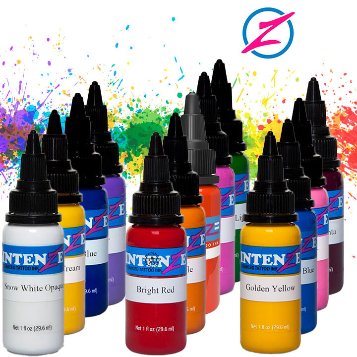 Tinta Intenze 30ml - Tinta para Tatuagem Intenze Ink com ANVISA - tinta tattoo
