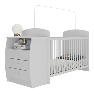 Berço Cômoda para Colchão 60x130cm Cajuzinho Multimóveis BB0516 em Oferta na Shopee