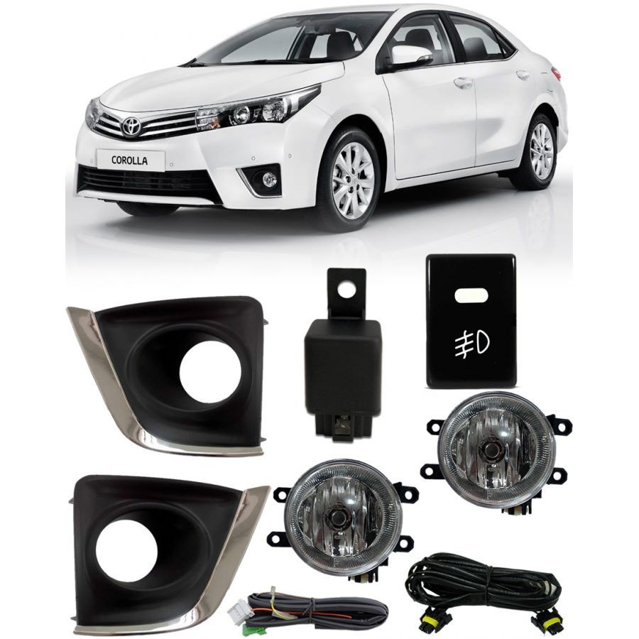 Kit Farol de Milha Neblina Toyota Corolla 2015 2016 2017