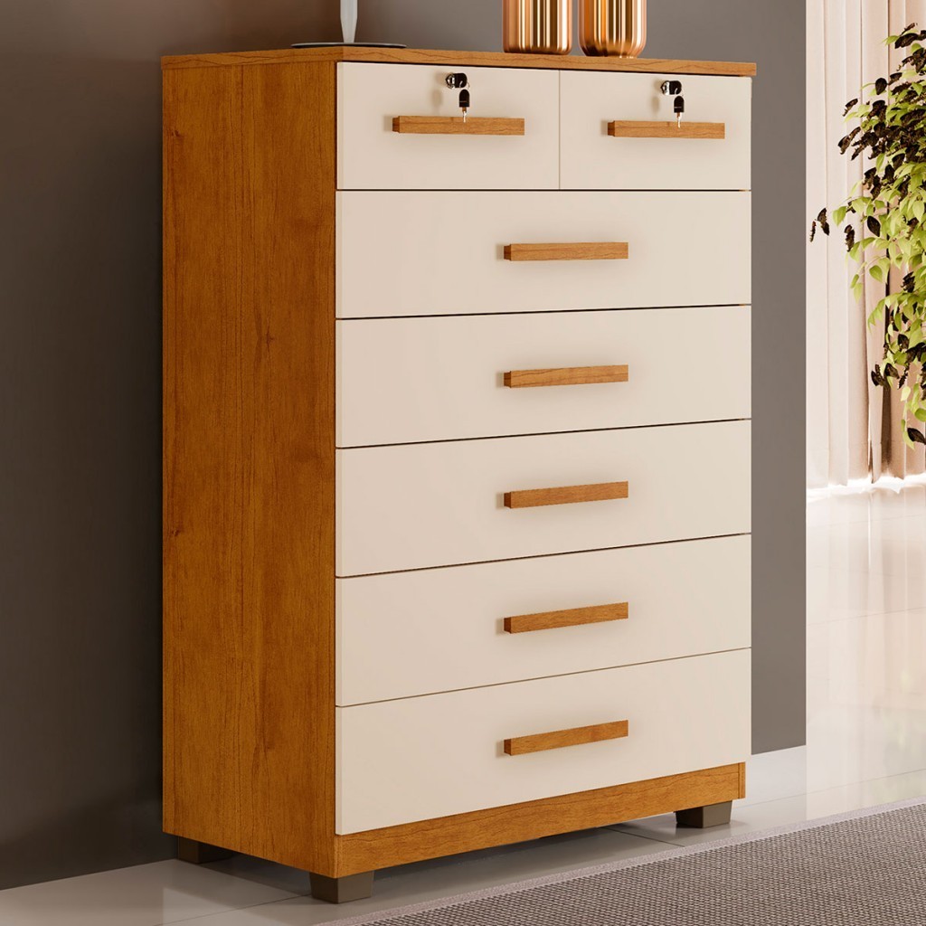 Cômoda Realce 7 Gavetas em Oferta na Shopee