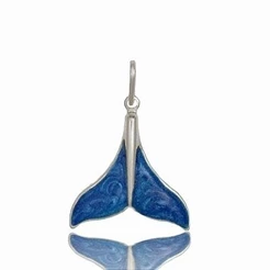 Pingente rabo de sereia - 20mm x 20mm - Prata 925