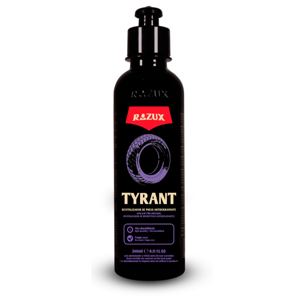 Tyrant Revitalizador p/ Pneus Antiderrapante 240ml Razux
