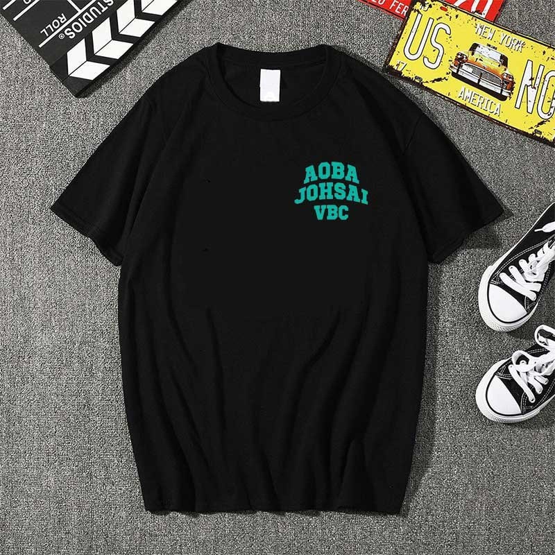 Camiseta Basica Camisa Algodao Haikyuu Aoba Johsai Vbc Volei Unissex-MAYC. ref007 Ds