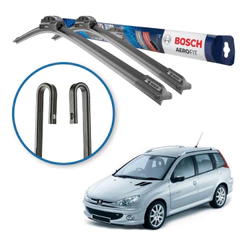 Palheta Limpador Paleta Parabrisa Bosch Peugeot 206 Sw 1999 A 2009