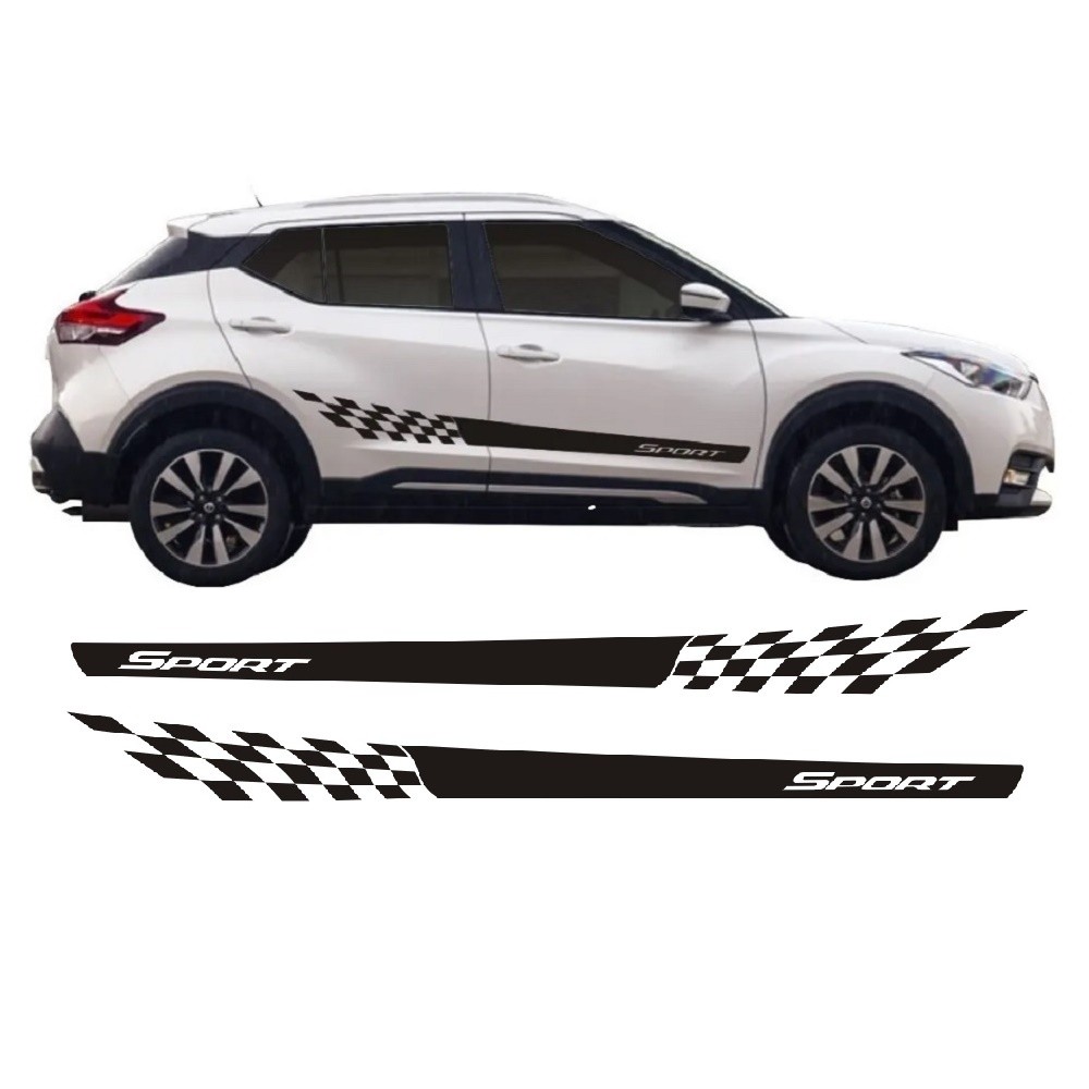 Adesivo Lateral Para Nissan Kicks Faixa KK2 Sport Colante Tuning Fita Adesiva Acessórios