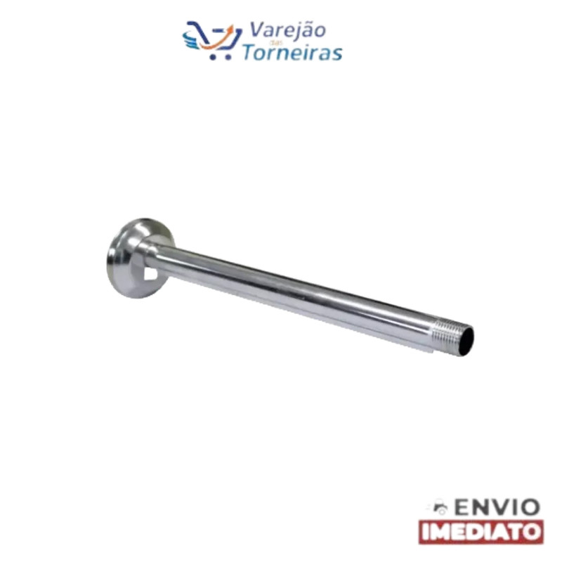 BRACO CANO CHUVEIRO POLIDO 40 CM IMPERIO
