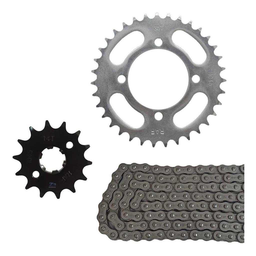 Kit Relacao Ybr Coroa 35 X Pinhao 14 Corrente Fina 428x118