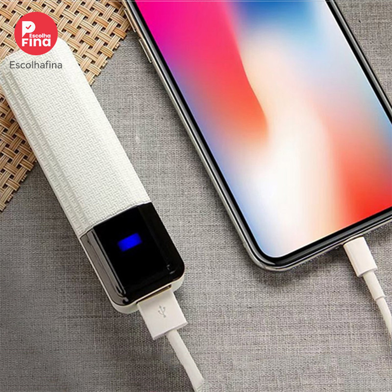 Banco de potência portátil compacto 2600mAh adequado para uso de emergência