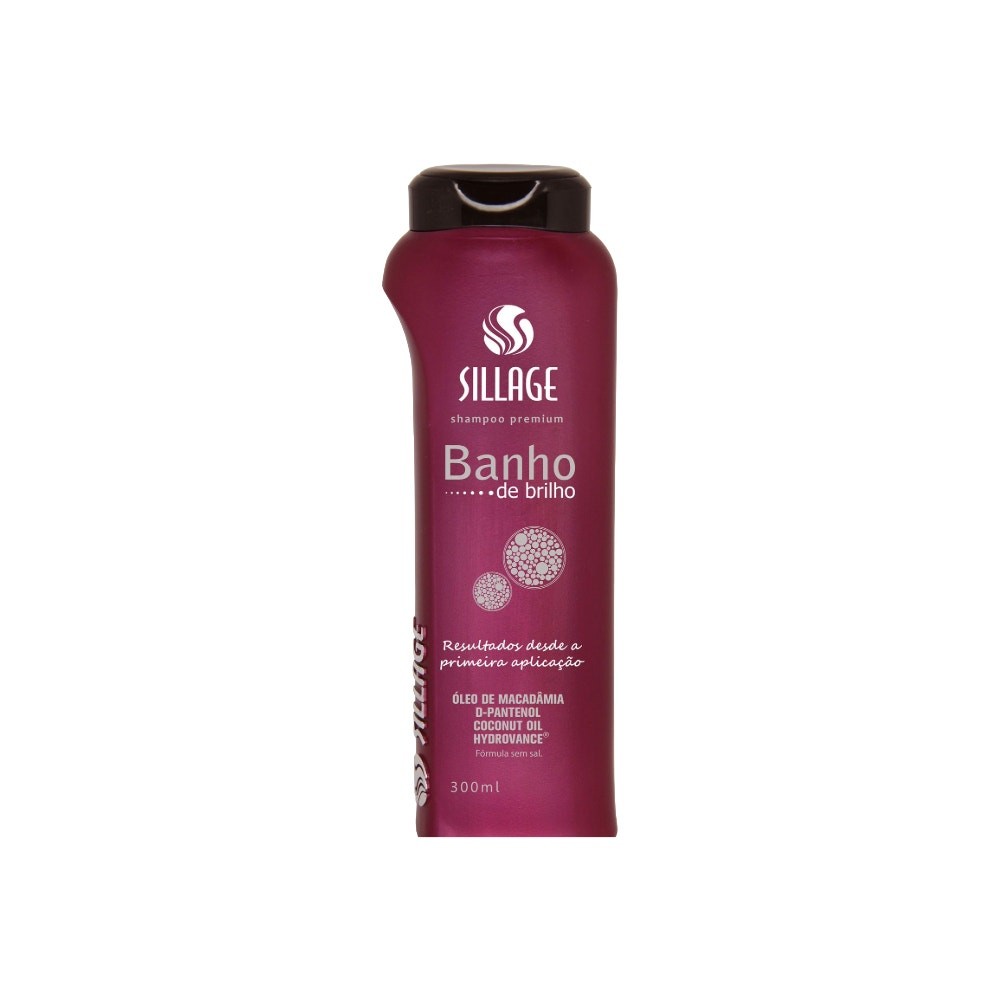 Shampoo Sillage Premium Banho de Brilho 300ml em Oferta na Shopee