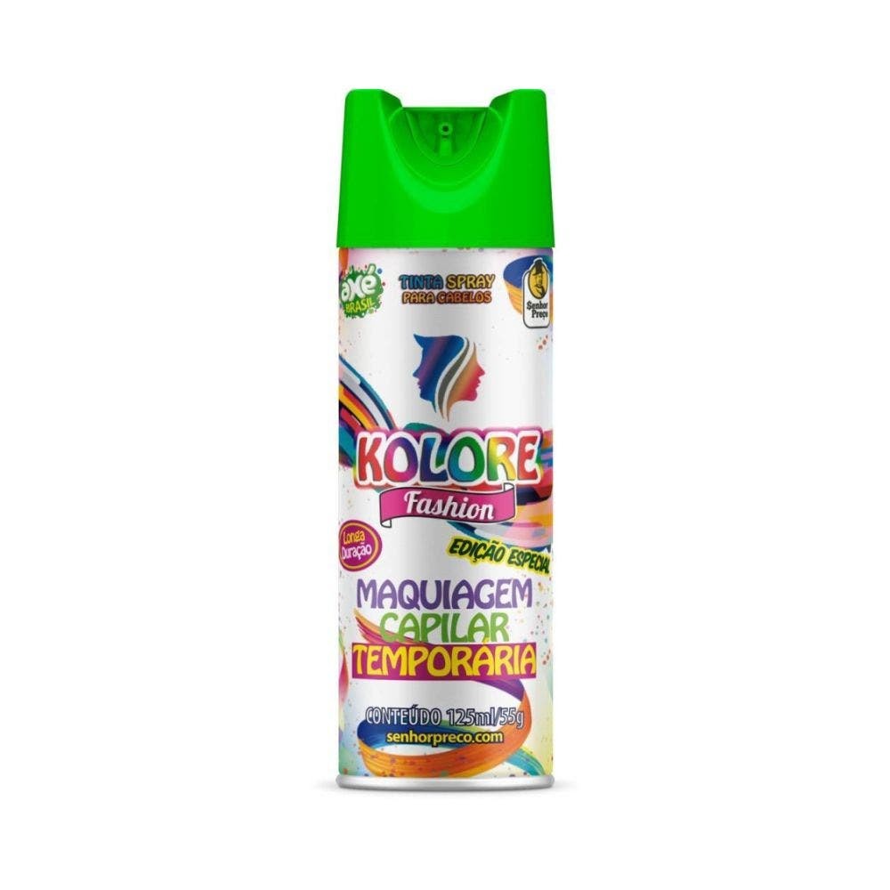 Hair Spray Kolore Fashion Verde 125ml em Oferta na Shopee