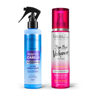 Penteia Cabelo 200Ml E Bye Bye Volume E No Frizz Mágico 200Ml em Oferta na Shopee