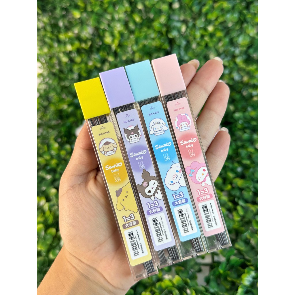 Kit 4 Grafites 0.7mm 2B 10cm 24 Unidades Cada Sanrio Baby NO.6105 em Oferta na Shopee