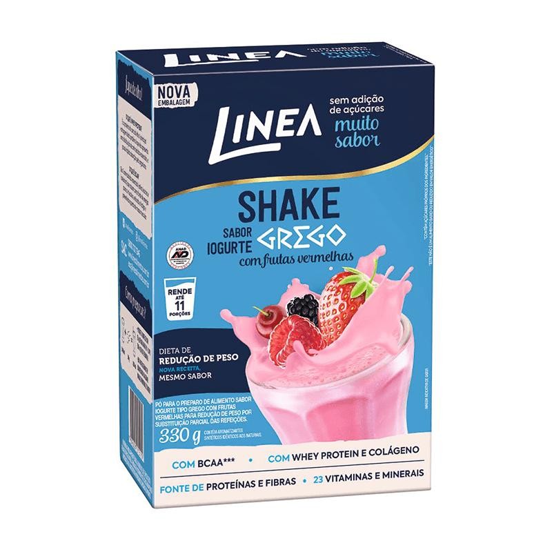 Shake Linea Iogurte Grego com Frutas Vermelhas 330g em Oferta na Shopee
