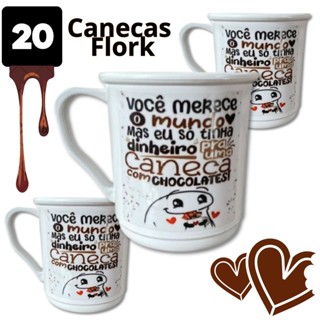 Kit copo caneca alça lembrancinha pascoa namorado colocar chocolate desenho flor vc merece o mundo em Oferta na Shopee