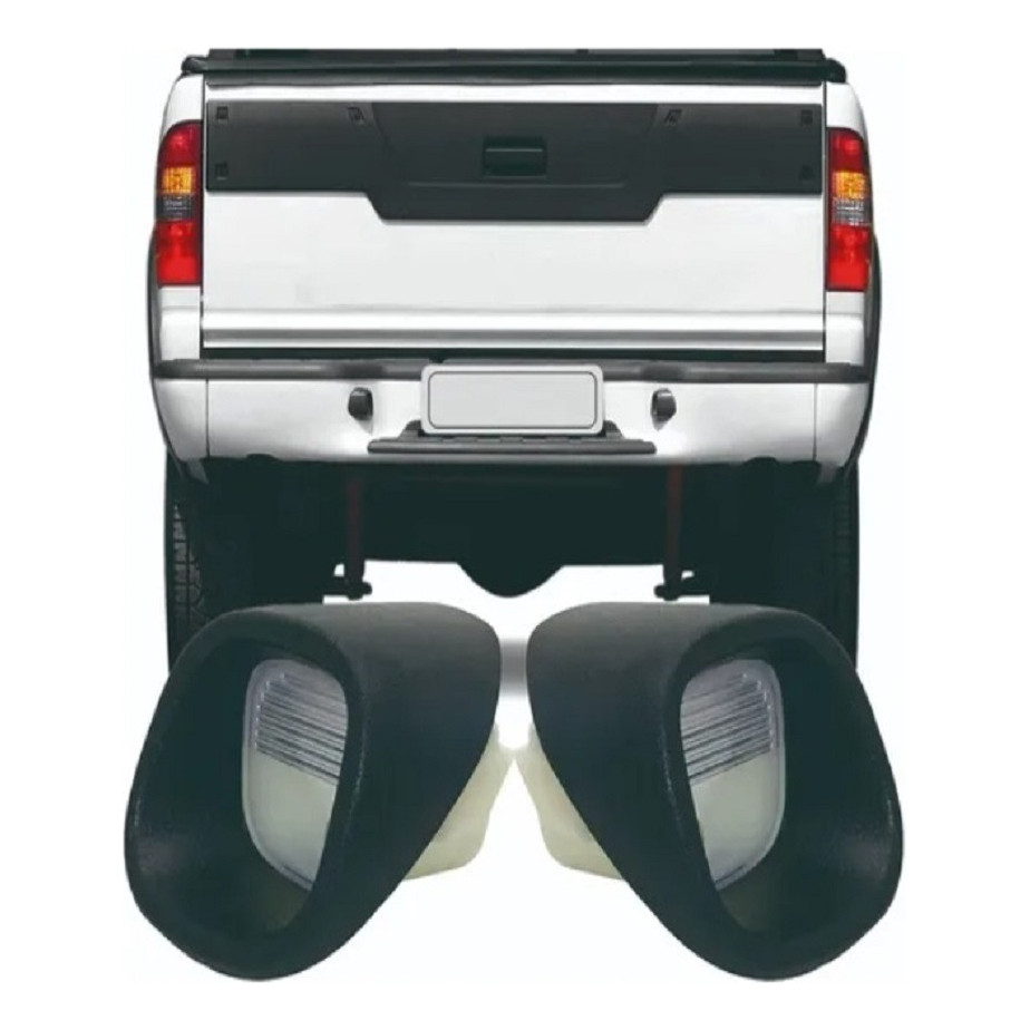 Par Lanterna Luz De Placa Chevrolet S10 2008 2009 2010 2011