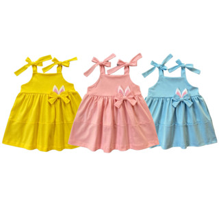 Vestido Páscoa infantil para bebê de 3 meses a meninas de 5 anos confortável modelo princesa em Oferta na Shopee