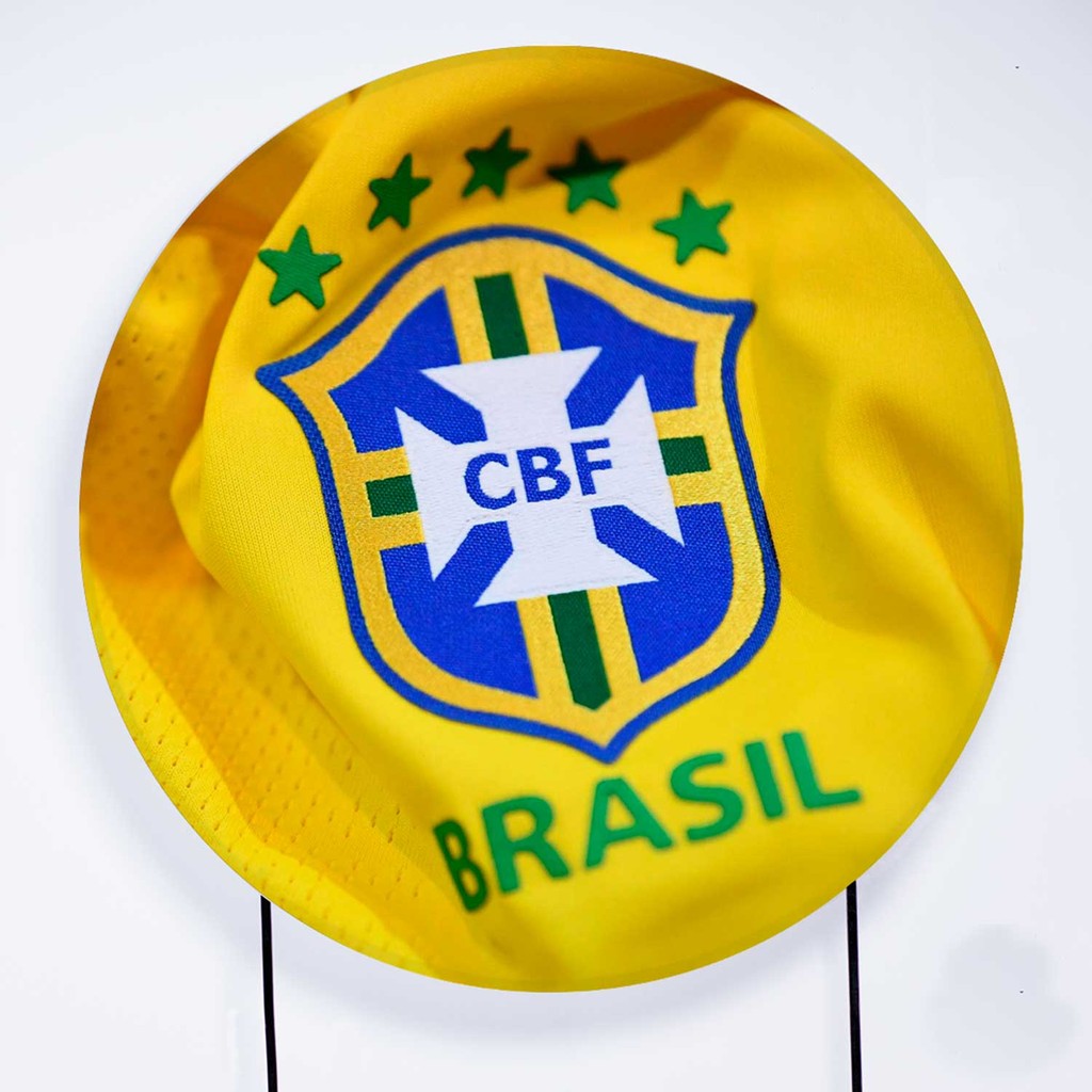Painel Decorativo para Festa 1,30x1,30 metros Vesti Fácil com Elástico Seleção Brasileira - Fera Print