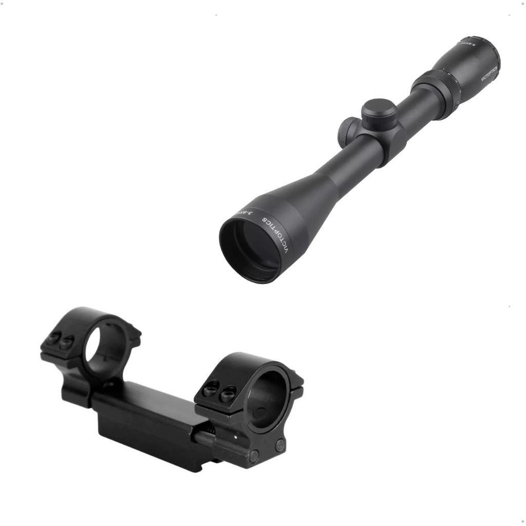 Luneta Victoptics Pac 3-9x40+Mount Absorção Anti Impacto11mm