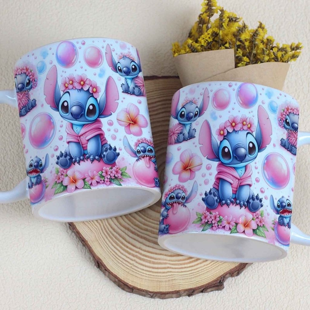 Caneca de Cerâmica Personagem Stitch