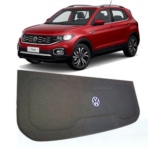 Tampão Porta Malas Volkswagen T-Cross 2018 a 2023 R-Acoustic Bagagito Carpete Grafite em Oferta na Shopee