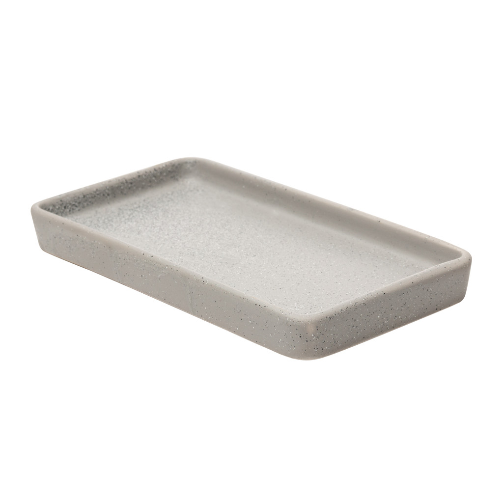 Kit Banheiro Cerâmica 3 Peças Granilite Quadratto Dispenser — imagem 2 de 2