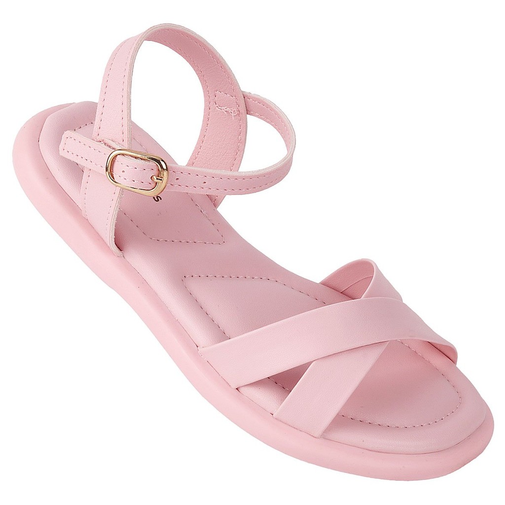 Sandália Infantil Menina WorldColors Fofura Tiras Cruzadas Palmilha Acolchoada Confortável Rosa em Oferta na Shopee